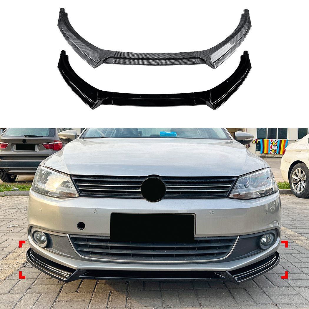 AMP-Z Front Bumper Lip Spiltter For VW Volkswagen Jetta MK6 2011-2014
