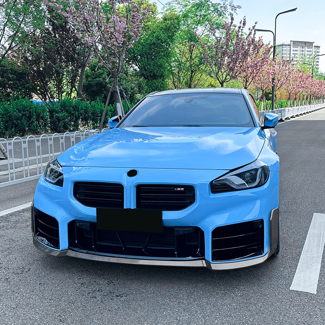 Amp-Z przednia warga zderzaka Black Black dla BMW 2 Series M2 G87 2023+