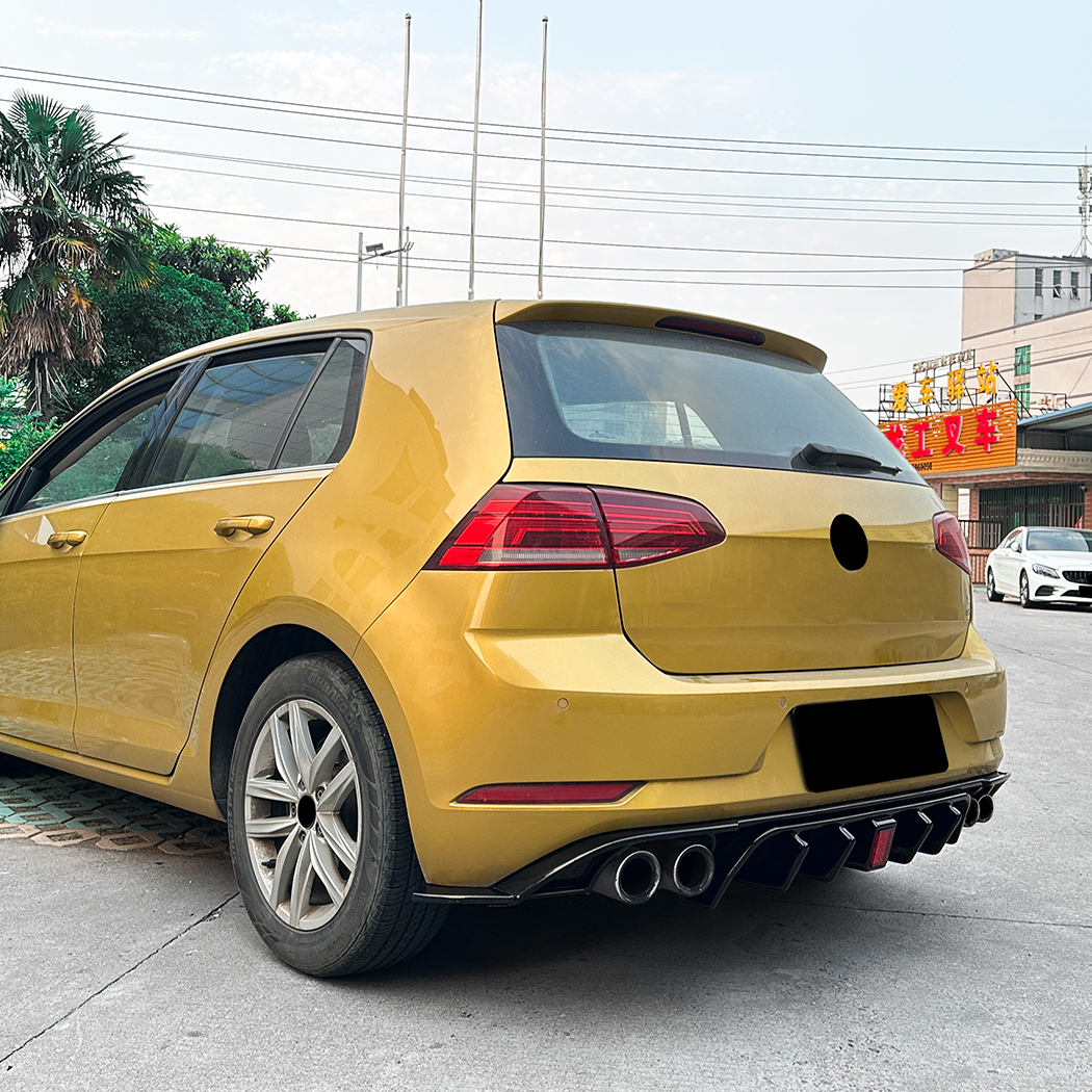 AMP-Z Rear Bumper Spoiler Lip For VW Golf MK7.5 Standard GTI 2017-2019