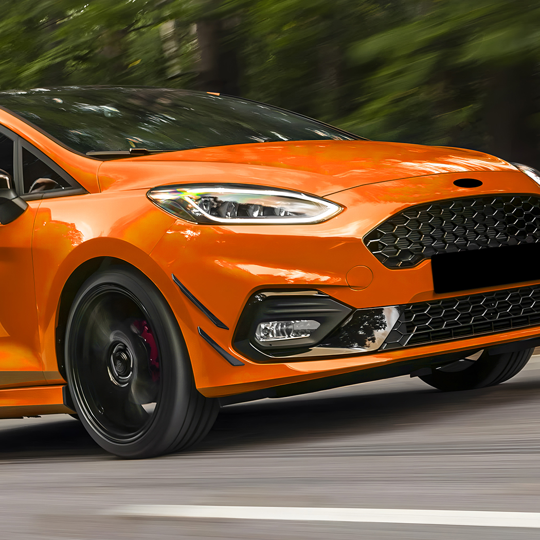 AMP-Z Front Bumper Fins Spoiler Canards For Ford Fiesta MK8 ST Line 2017-2020