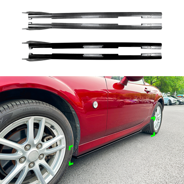 Mazda MX-5 Miata NC 2005-2015 için amp-z yan etek rocker paneli ayırıcı dudak