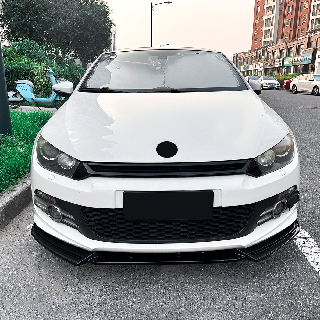 AMP-Z Front Bumper Lip Spiltter For VW Volkswagen Scirocco MK3 Pre-Facelift Rline GTS 2008-2014