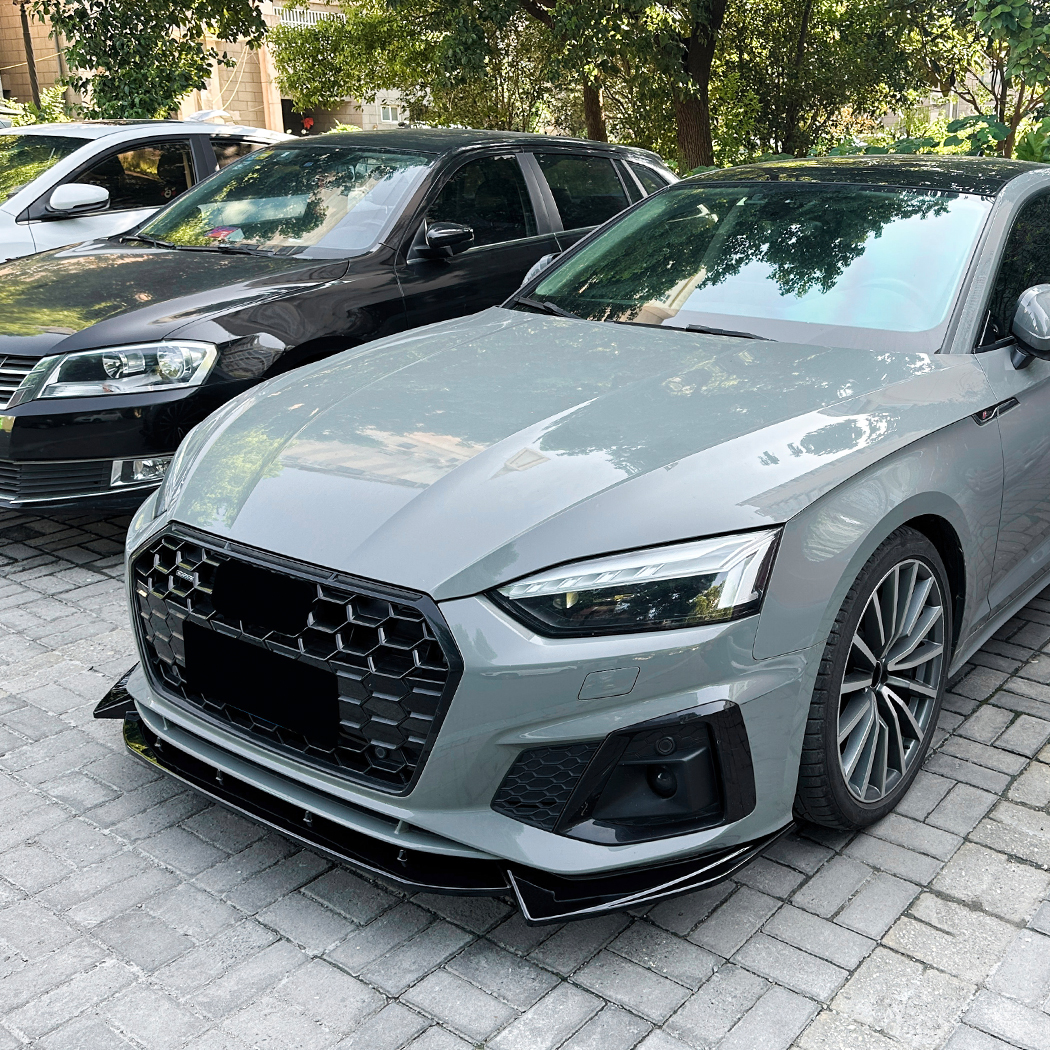 AMP-Z Front Bumper Lip Spiltter For Audi A5 F5 Facelift Sline 2021-2024