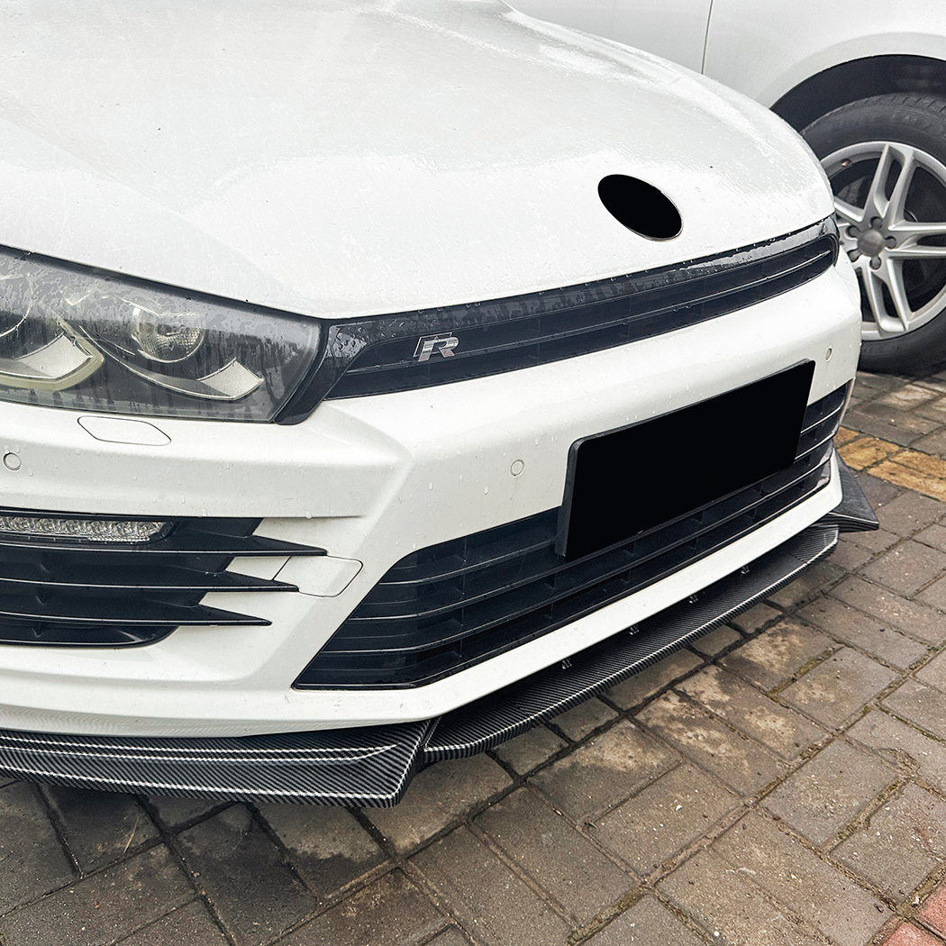 AMP-Z Front Bumper Lip Spiltter For VW Volkswagen Scirocco MK3.5 R 2015+