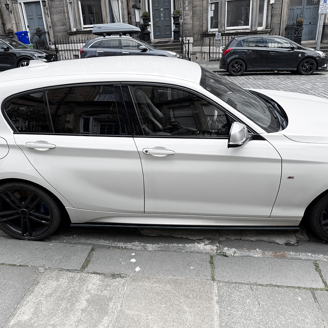 AMP-Z Side Skirt Rocker Panel Splitter Lip For BMW 1 Series F20 F21 M Sport 2011-2019