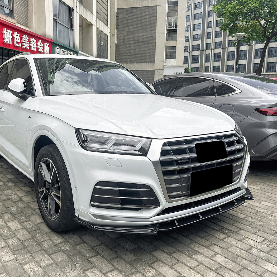 AMP-Z Front Bumper Lip Spiltter For Audi Q5 FY Pre-facelift Sline 2018-2020