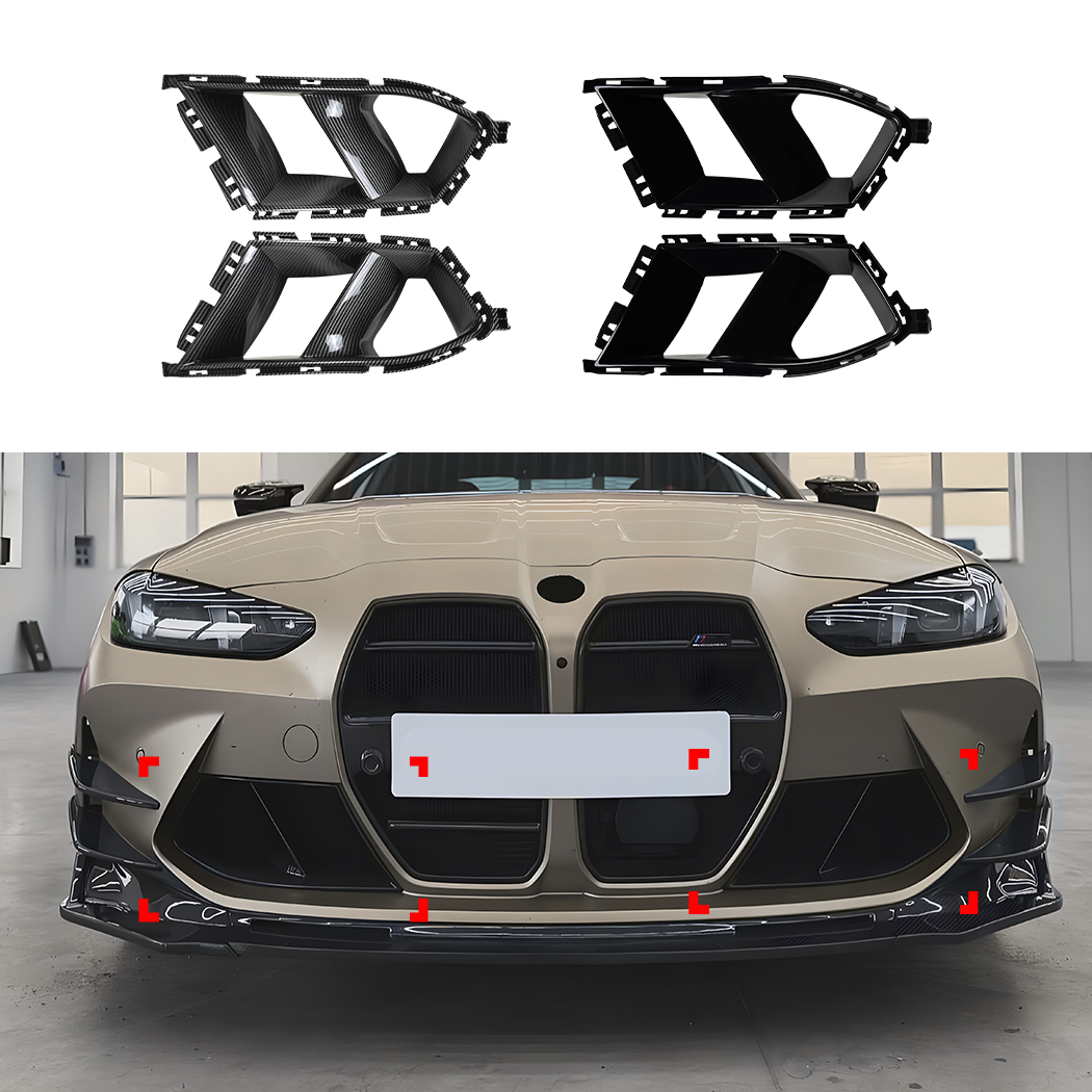 AMP-Z Fender Cover Trim Scoop Sticker For BMW 3 Series M3 G80 G81 M4 G82 G83 2021+