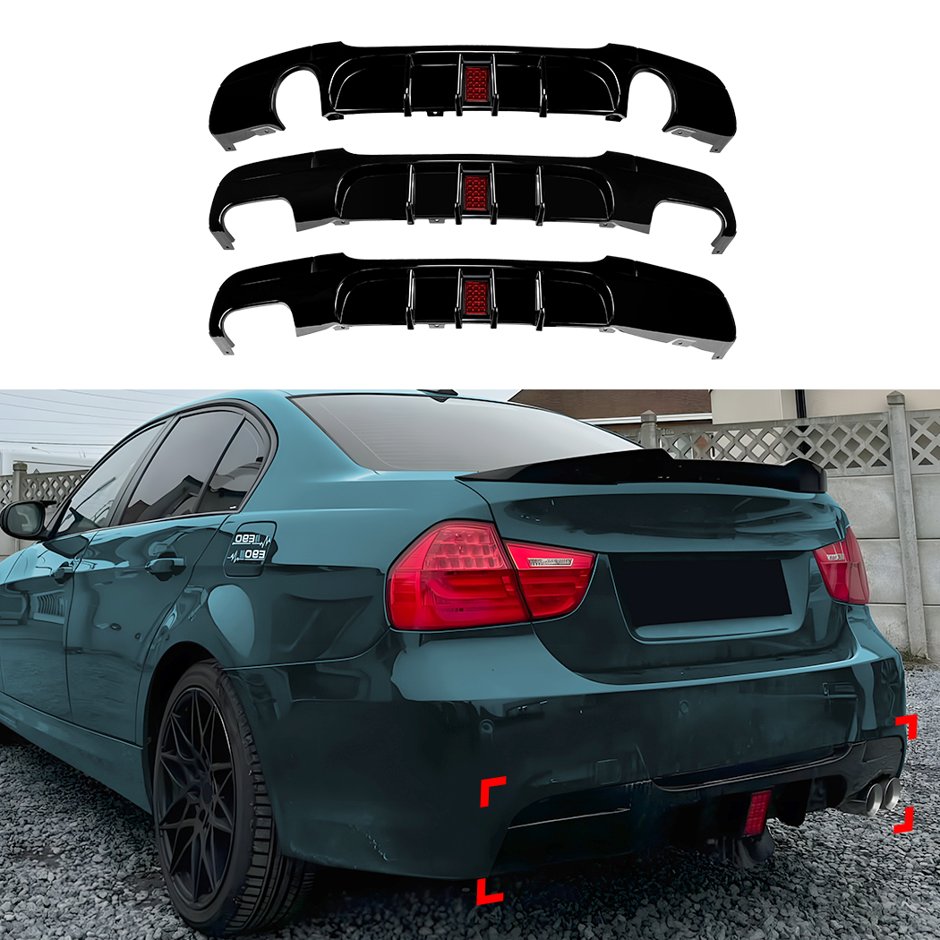 AMP-Z Rear Bumper Spoiler Lip For BMW 3 Series E90 E91 M Sport 2005-2012