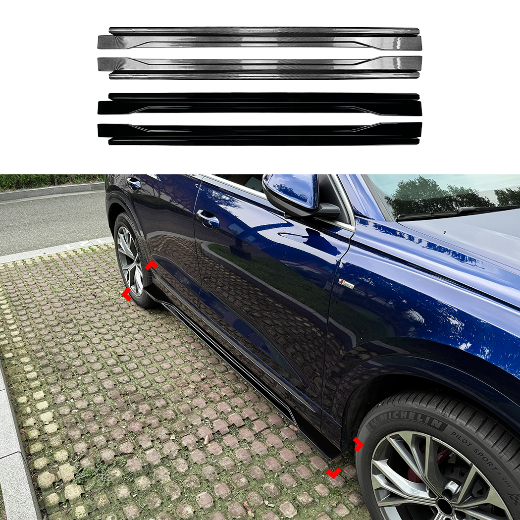 Side Skirt Rocker Panel Splitter Lip For Audi Q8 SQ8 2019+