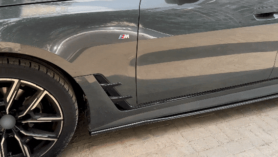 Side Skirt Rocker Panel Splitter Lip For BMW 4 Series G26 M Sport 2020+