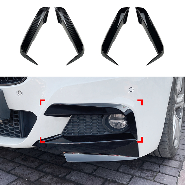 amp-z الأمامية زعانف المفسد المفسد من أجل BMW 3 Series F3 0 F3 1 2013-2019