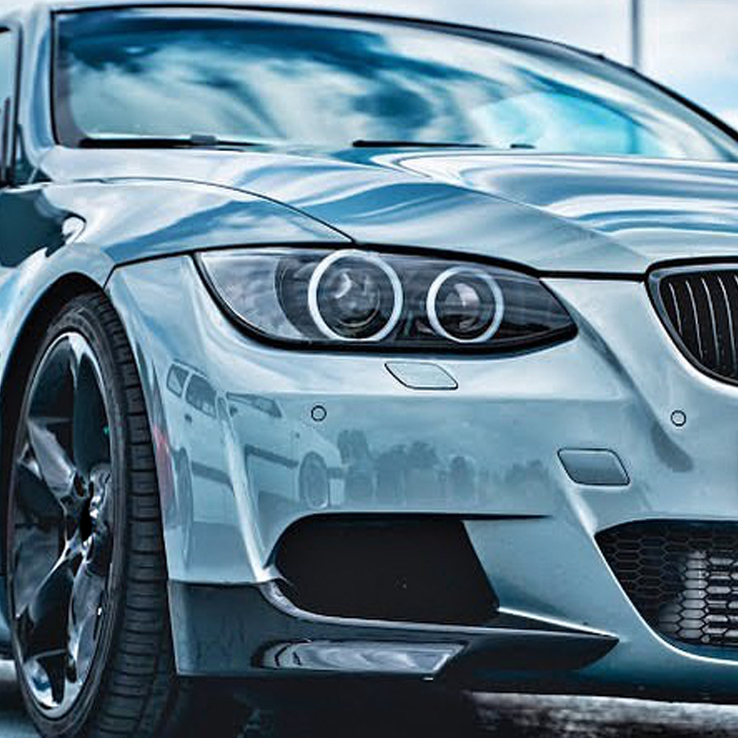 AMP-Z Front Side Splitter Sticker For BMW 3 Serise E92 E93 Pre-Facelift M-Tech 2004-2008
