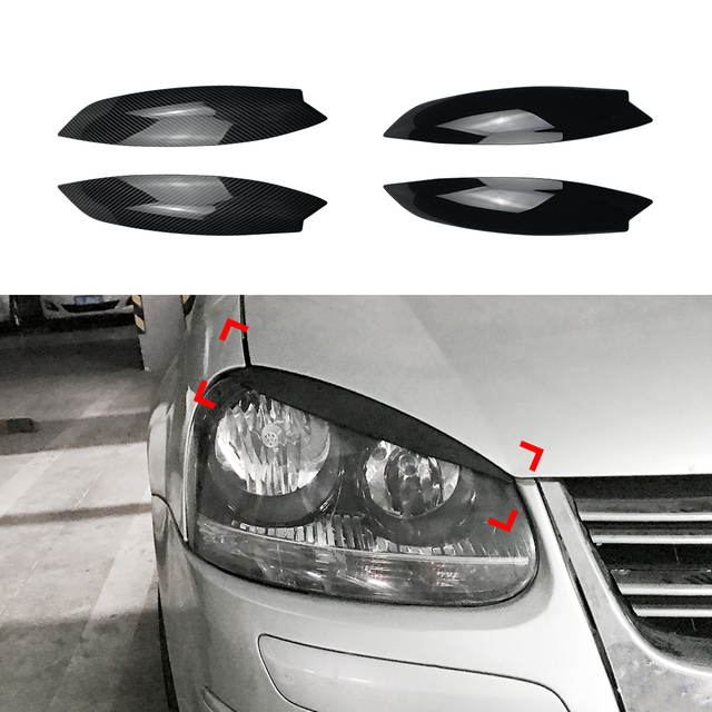 AMP-Z الحواجب الحواجب الجفون ملصق لجفون VW Volkswagen Golf MK5 2003-2008
