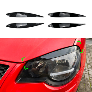 AMP-Z Headlight Eyebrows Eyelids Sticker For VW Volkswagen Polo 9N 2003-2008