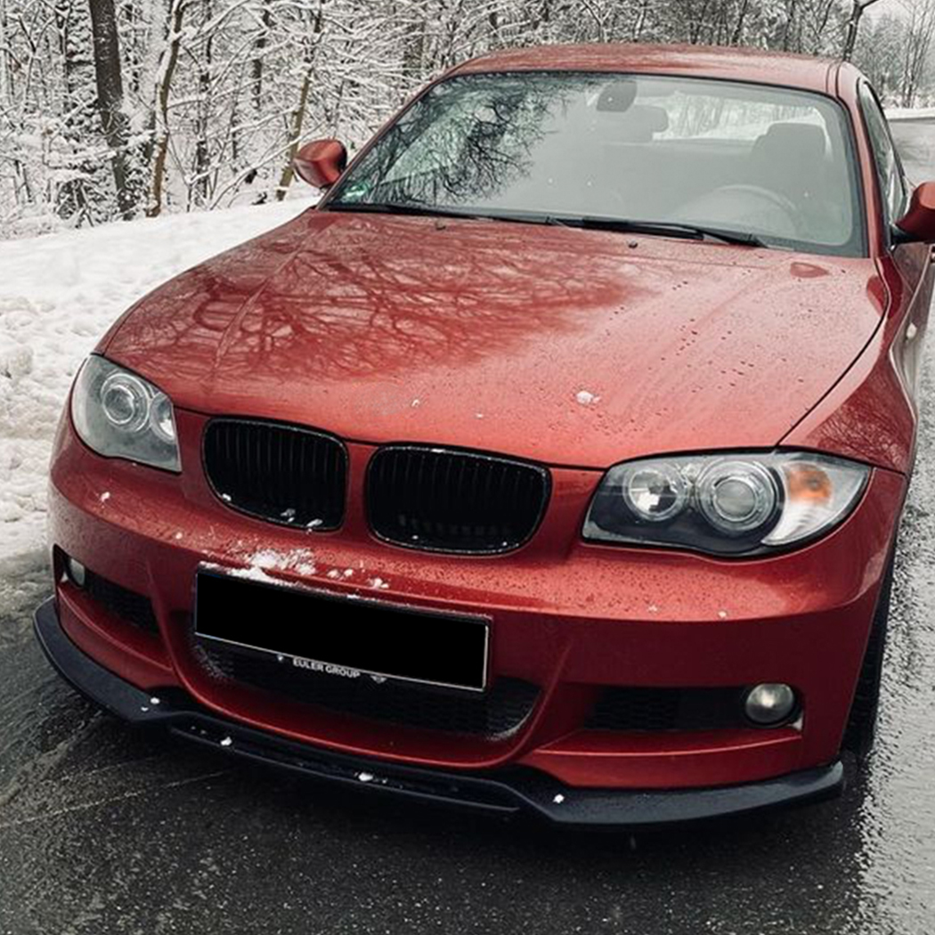 AMP-Z Front Bumper Lip Spiltter For BMW 1 Series E82 E88 LCI 2008-2013