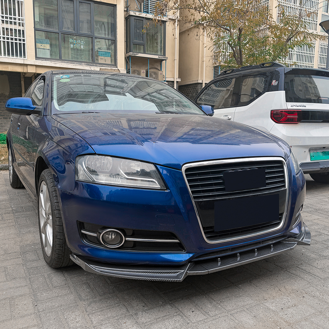 AMP-Z Front Bumper Lip Splitter For Audi A3 8P Facelift Standard 2008-2012