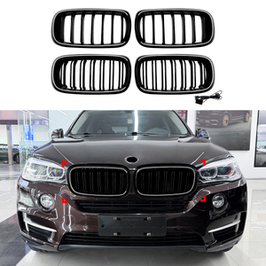 AMP-Z Front Bumper Grille Grill With Lights For BMW X5 X6 F15 F16 2014-2018