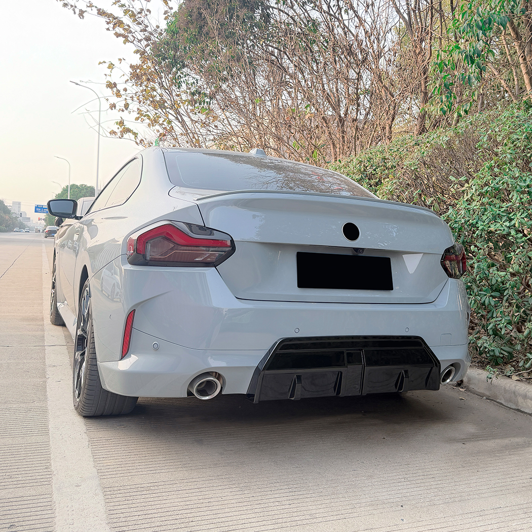 AMP-Z Rear Bumper Spoiler Lip For BMW 2 Series Coupe G42 M Sport 2022+