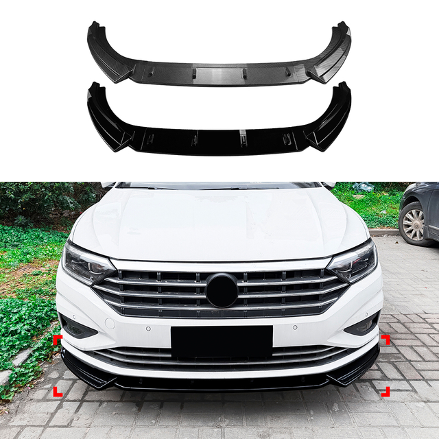 AMP-Z Front Bumper Lip Splitter For VW Volkswagen Jetta MK7 2019-2022