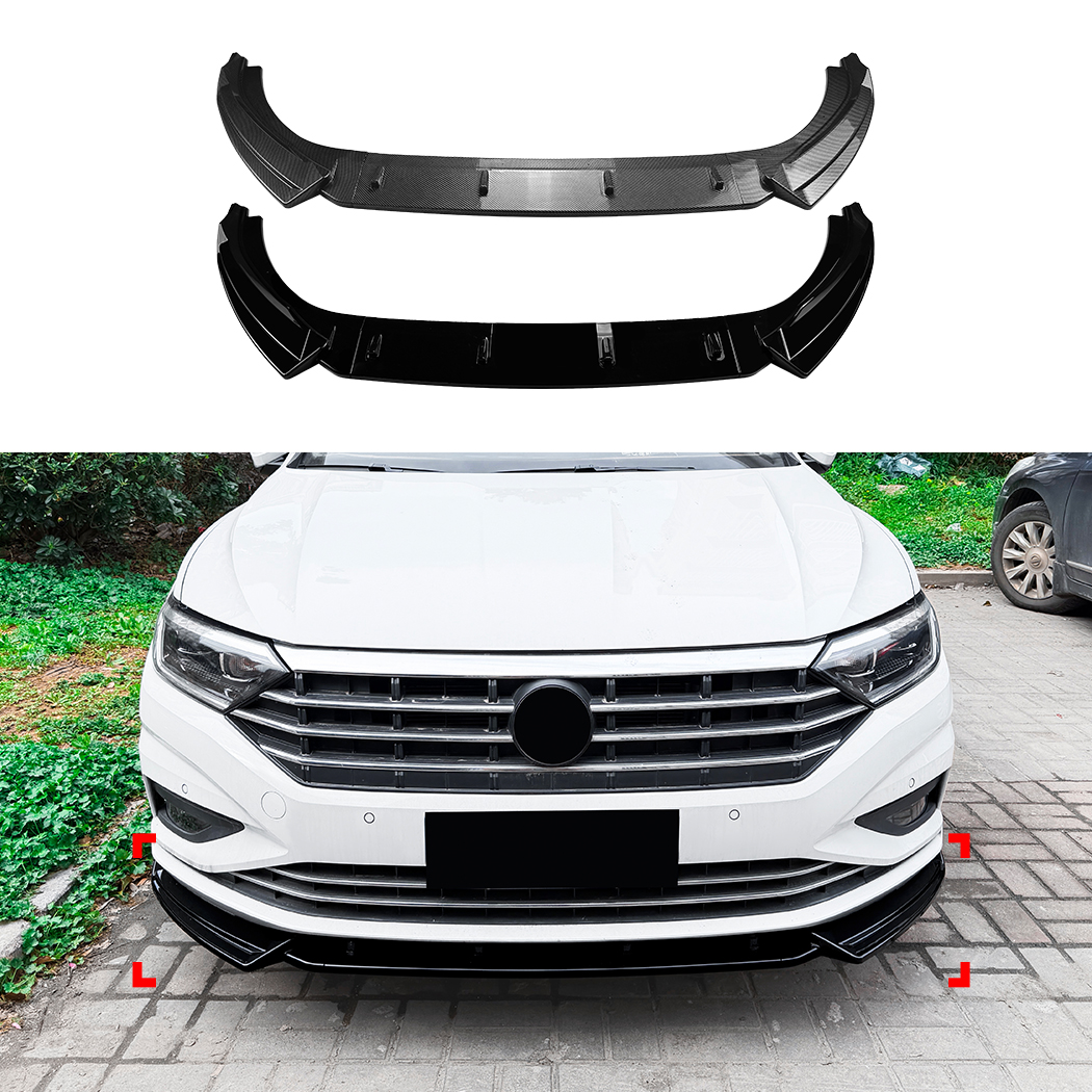 AMP-Z Front Bumper Lip Splitter For VW Volkswagen Jetta MK7 2019-2022