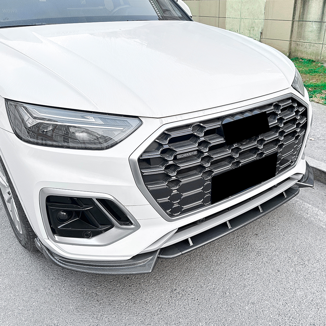 AMP-Z Front Bumper Lip Spiltter For Audi Q5 FY Sline Facelift 2021-2024