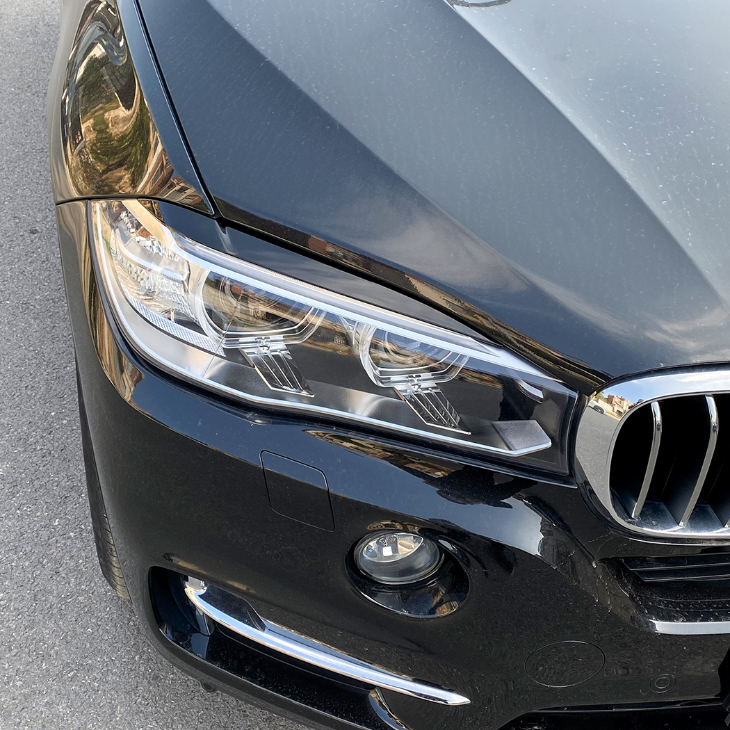 AMP-Z Headlight Eyebrows Eyelids Sticker For BMW X5 F15 X6 F16 2014-2018