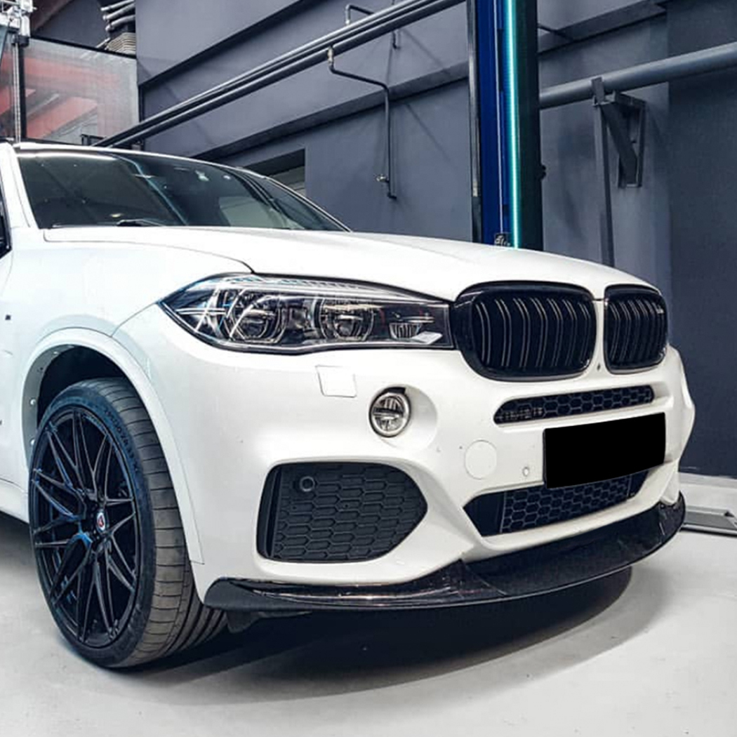 AMP-Z Front Bumper Lip Spiltter For BMW X5 F15 M Sport 2014-2018
