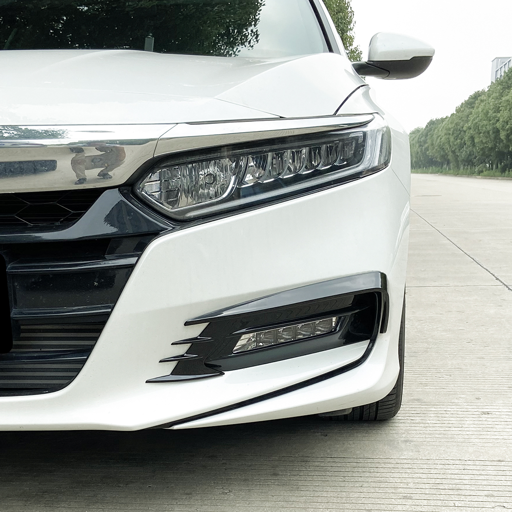AMP-Z Front Bumper Fins Spoiler Canards For Honda Accord 2018+