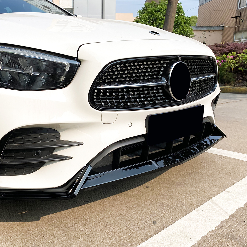 AMP-Z Front Bumper Lip Spiltter For Mercedes Benz E Class W213 C238 Facelift AMG-Line 2021+
