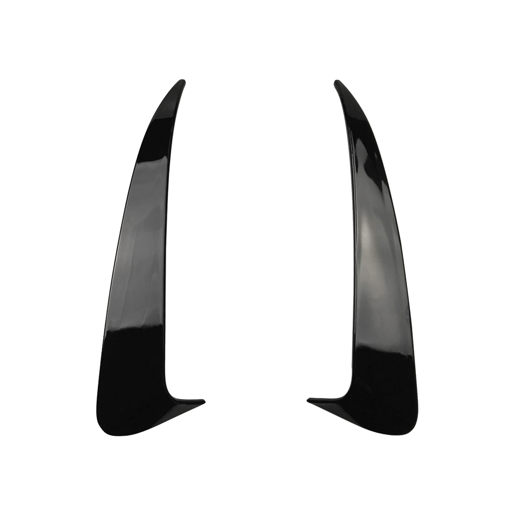 AMP-Z Rear Bumper Fins Spoiler Canards For Mercedes Benz C Class W205 AMG Line 4-Doors Sedan 2015-2021