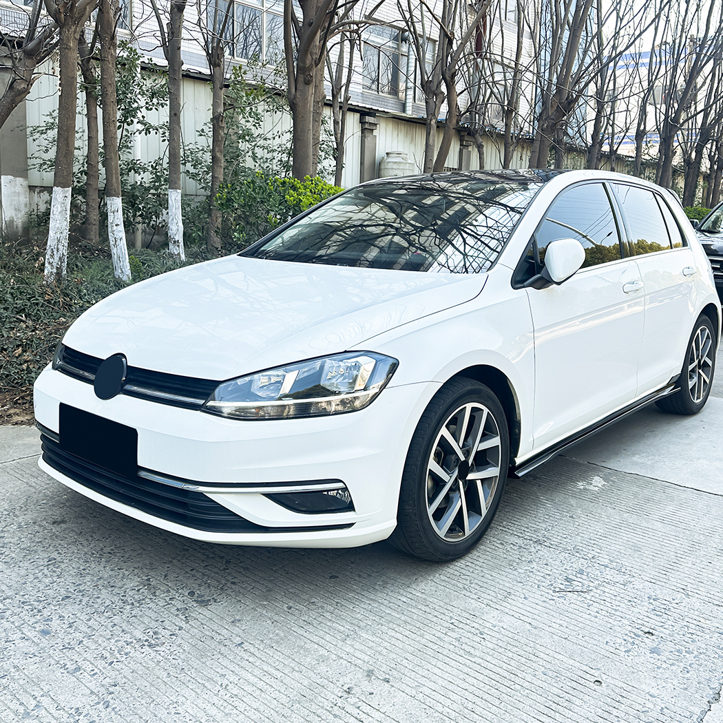 AMP-Z Side Skirt Rocker Panel Splitter Lip For VW Volkswagen Golf MK7 7.5 2013-2016