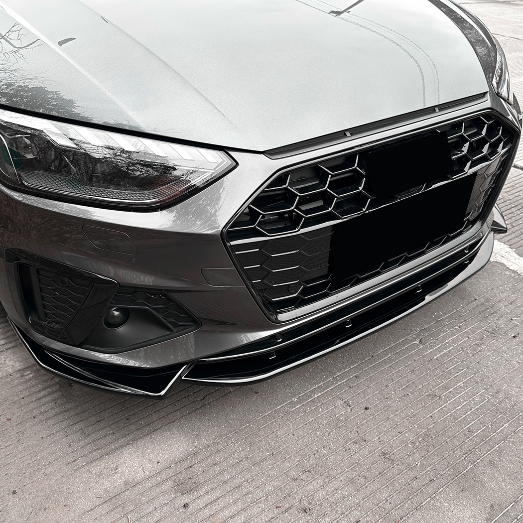 AMP-Z Front Bumper Lip Spiltter For Audi A4 B9.5 Sline 2024+