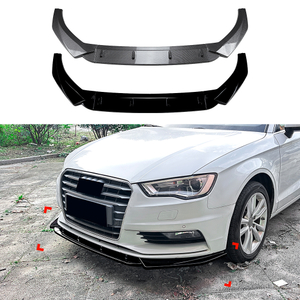 AMP-Z Front Bumper Lip Spiltter For Audi A3 8V Pre-facelift Standard 2013-2016