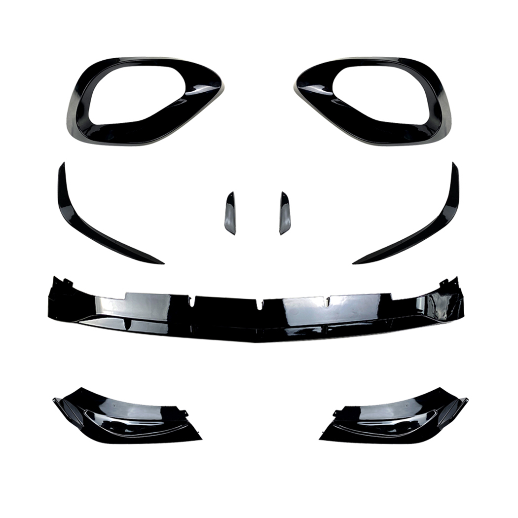 AMP-Z Front Bumper Lip Spiltter For Mercedes Benz C Class W206 AMG Line 2022+
