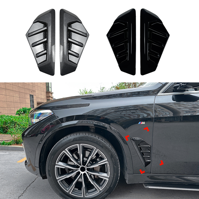 AMP-Z Fender Cover Trim Scoop Sticker For BMW X5 G05 2023+