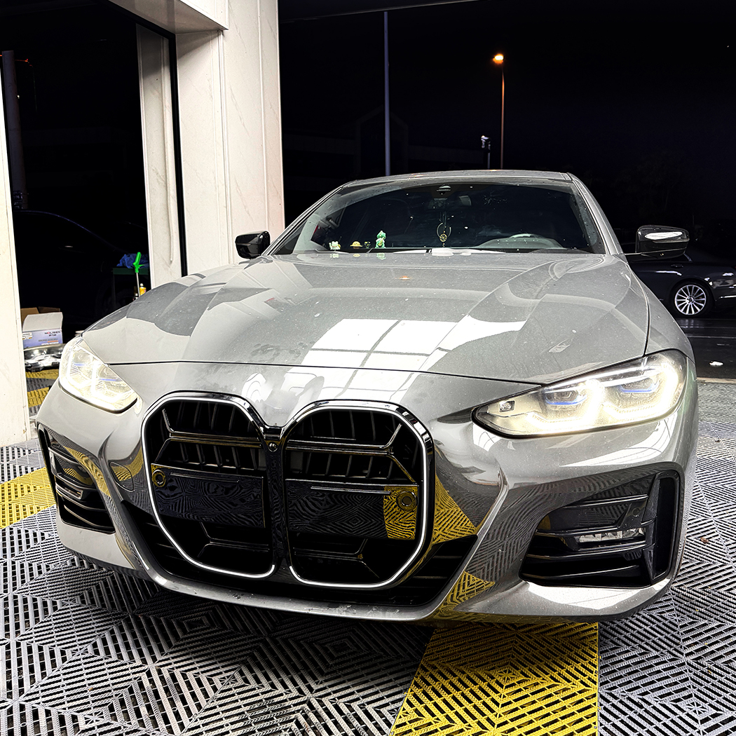 AMP-Z Front Bumper Grille Grill With Lights For BMW 4 Series G22 G23 2020+