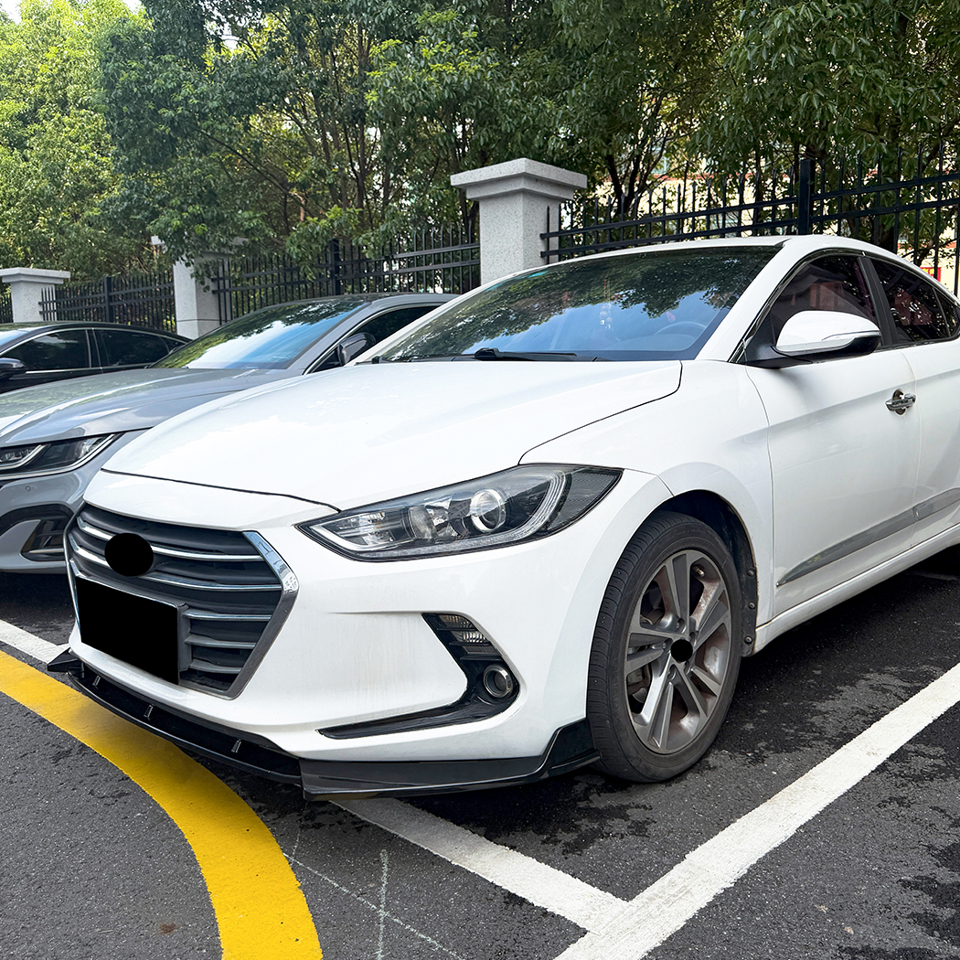 AMP-Z Front Bumper Lip Splitter For Hyundai Elantra MK6 2015-2020