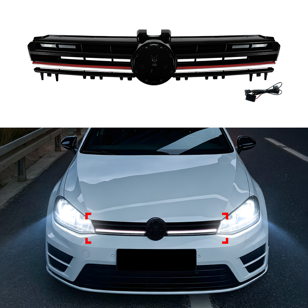 Golf MK7 Car Grille With Lights