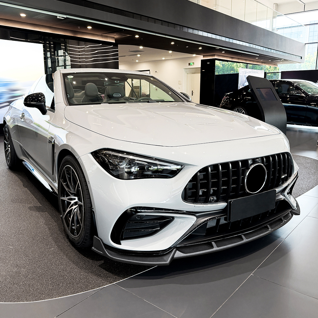 AMP-Z Front Bumper Lip Splitter For Mercedes Benz CLE53 AMG C236 2024+