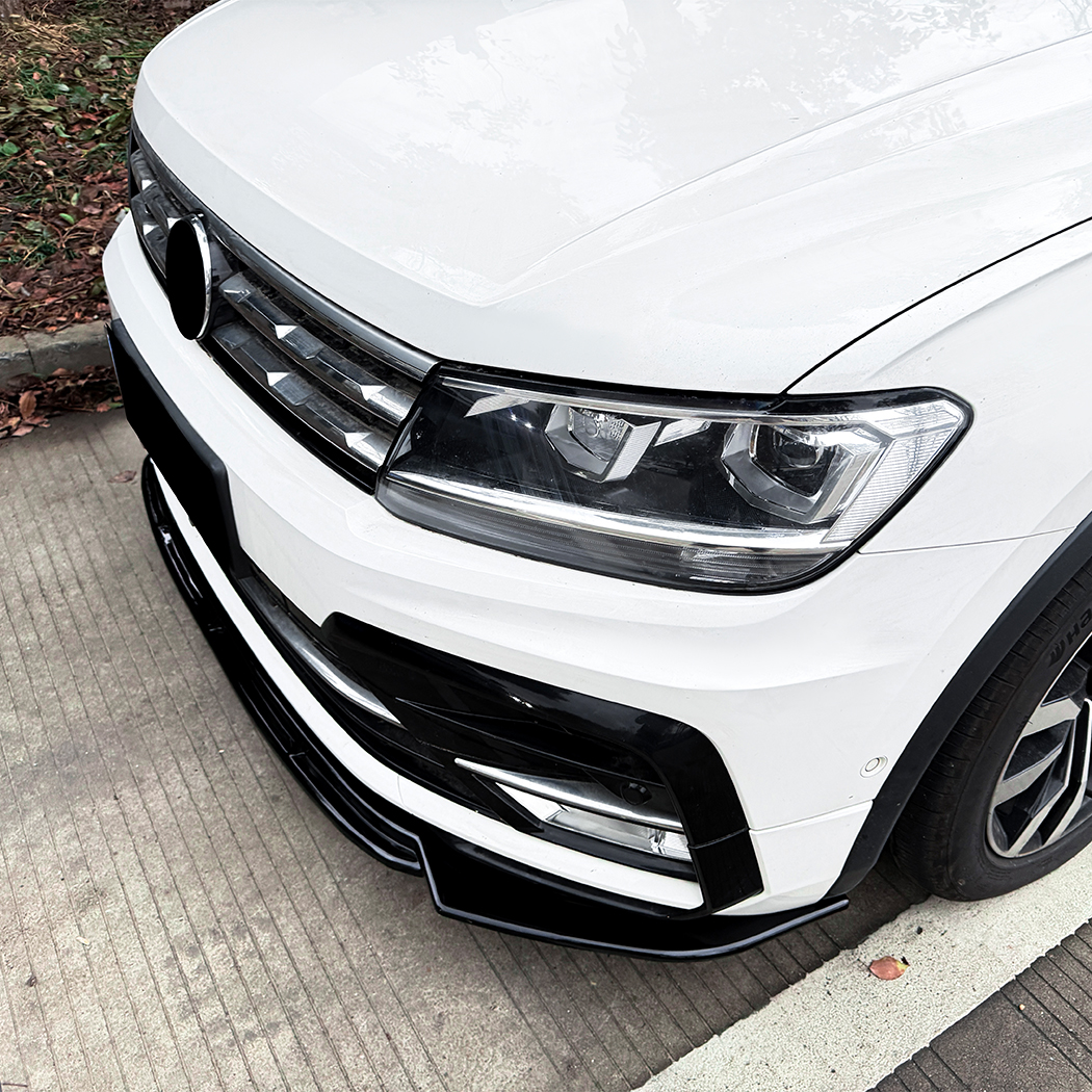AMP-Z Front Bumper Lip Splitter For VW Volkswagen Tiguan MK2 Rline 2017-2020