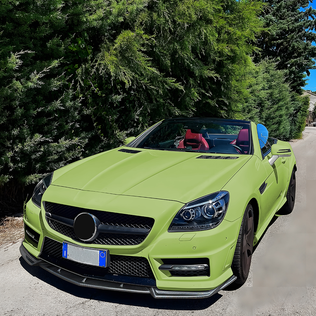 AMP-Z Front Bumper Lip Splitter For Mercedes Benz SLK R172 Pre-Facelift 2011-2015