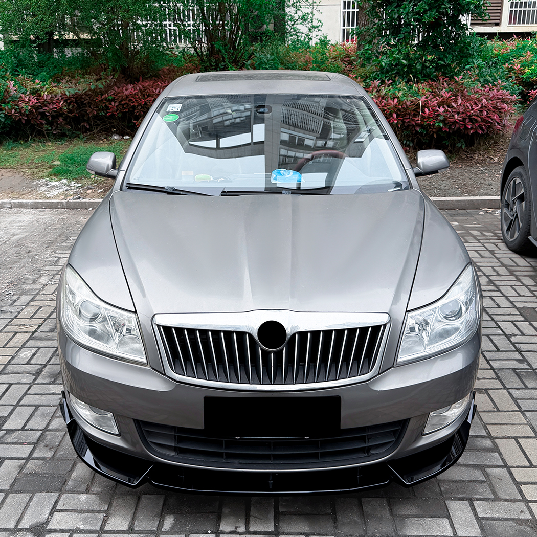 AMP-Z Front Bumper Lip Splitter For Skoda Octavia MK2.5 2008-2012