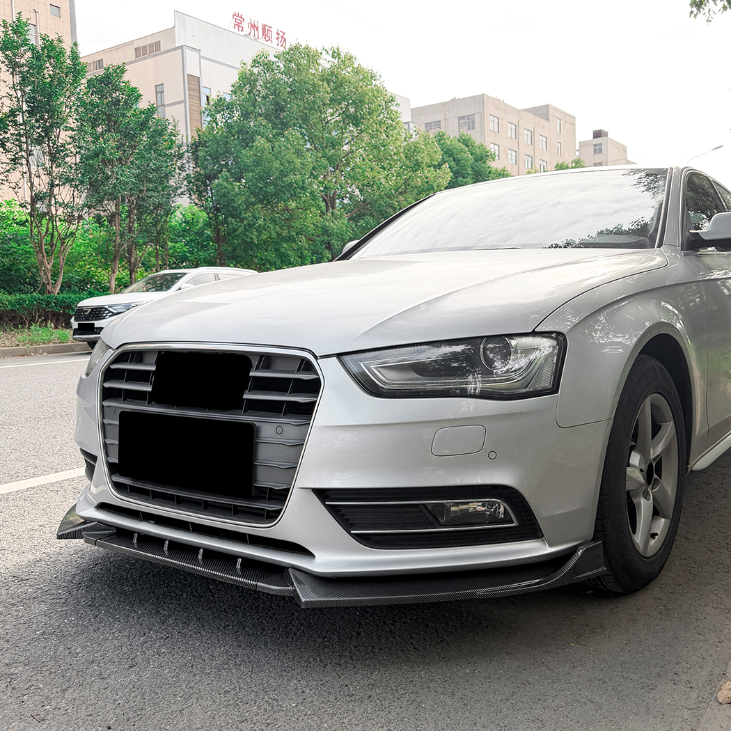 AMP-Z Front Bumper Lip Splitter For Audi A4 B8.5 Standard 2013-2016