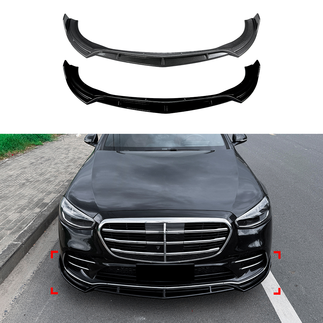 AMP-Z Front Bumper Lip Splitter For Mercedes Benz S Class W223 Pre-facelift AMG Line