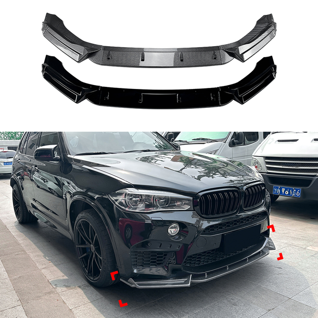 AMP-Z Front Bumper Lip Splitter For BMW X5M F85 X6M F86 2015-2018