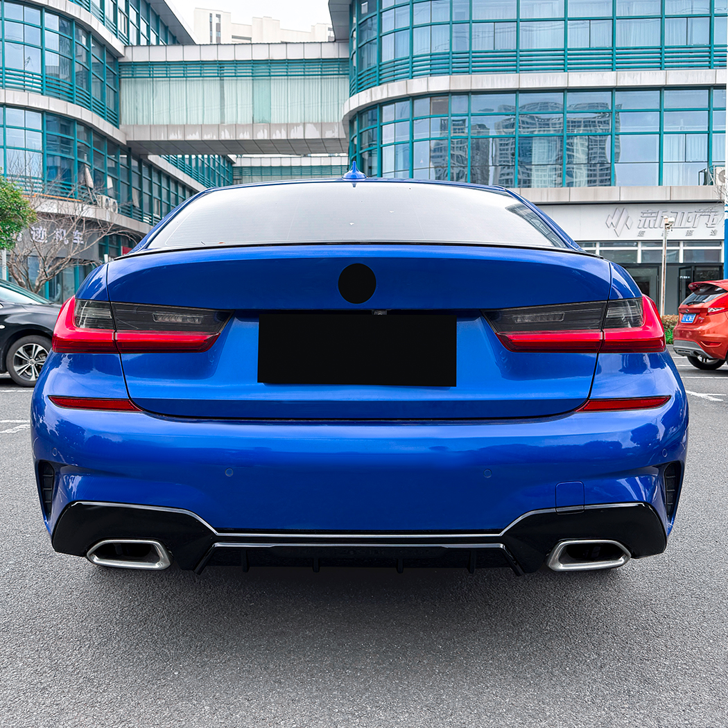 AMP-Z Rear Bumper Spoiler Lip For BMW 3 Series G20 G21 Pre-facelift M Sport 2019-2022