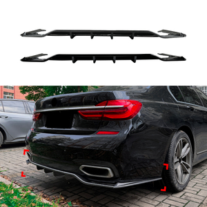 AMP-Z Rear Bumper Spoiler Lip For BMW 7 Series G11 G12 Pre-facelift M Sport 2015-2018