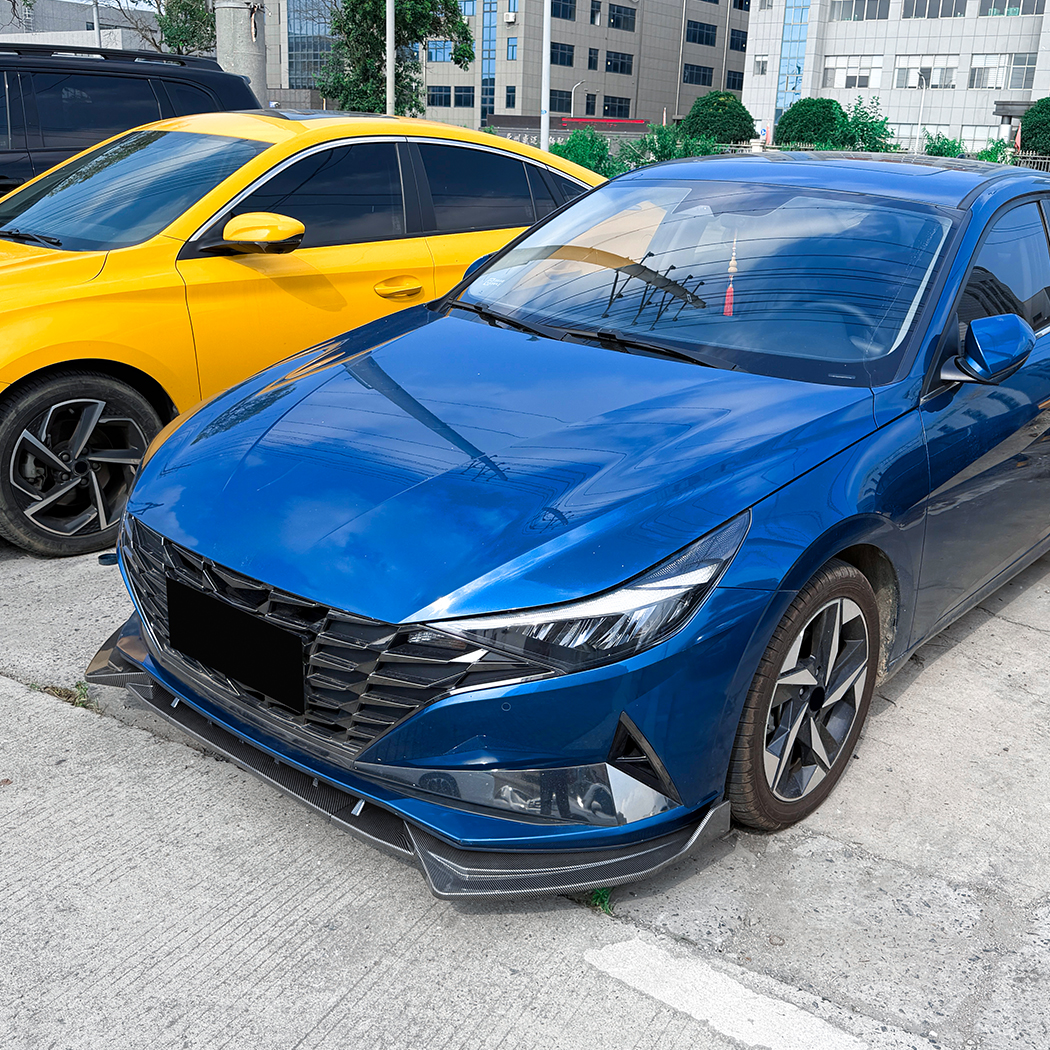 AMP-Z Front Bumper Lip Splitter For Hyundai Elantra MK7 Standard 2021-2023