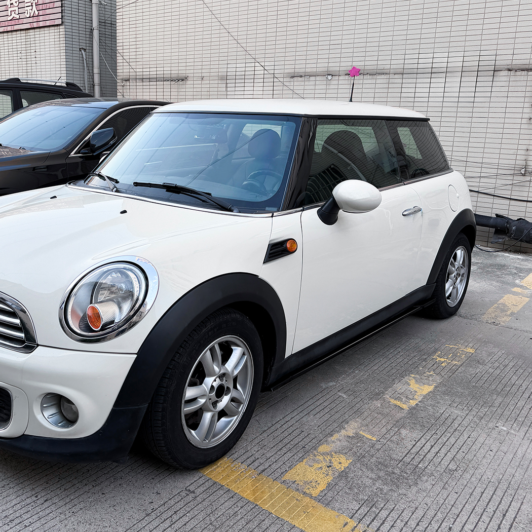 AMP-Z Side Skirt Rocker Panel Splitter Lip For BMW Mini Cooper R56 R57 2006-2013