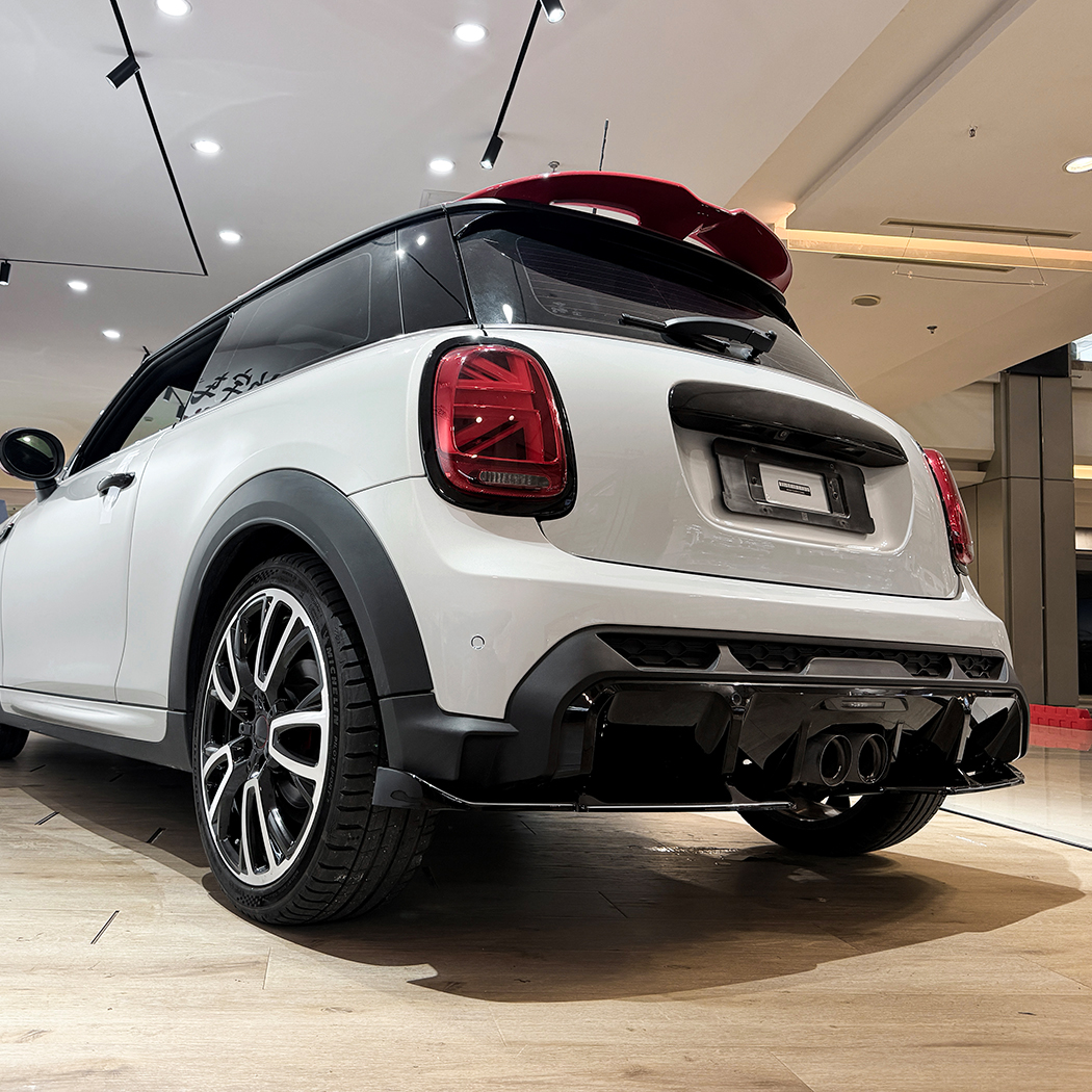 AMP-Z Rear Bumper Spoiler Lip For BMW Mini Cooper F55 F56 F57 Facelift JCW 2022-2024